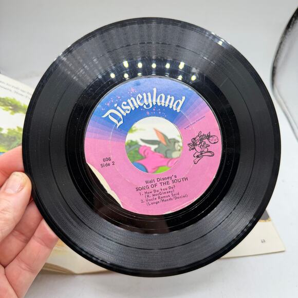 Disney Presents Brer Rabbit and the Tar Baby Record book Splash Mountain - Picture 2 of 7